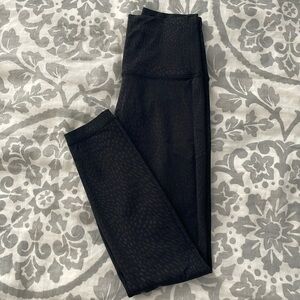 LULULEMON ALIGN HIGH-RISE LEGGING 25" Size 4 black and silver multi
